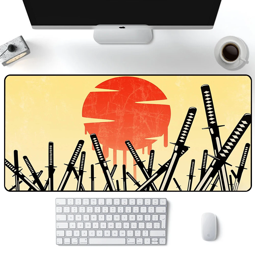 Samurai Champloo Mouse Pad Large Gaming Mousepad PC Gamer XXL Computer Office Mouse Mat Keyboard Mat 4 - Samurai Champloo Store